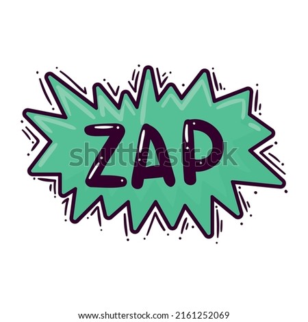 zap comic expression word icon