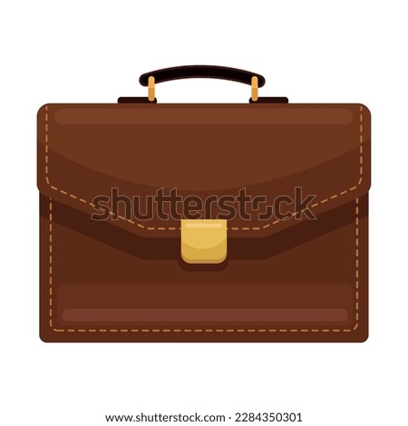 elegant portfolio briefcase handle icon