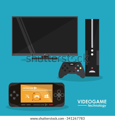 Video game  concept and multimedia icons design, vector illustration 10 eps graphic.