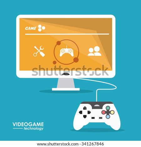 Video game  concept and multimedia icons design, vector illustration 10 eps graphic.