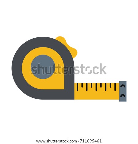 measuring tape tool icon image 