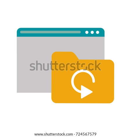 tab webpage or website with file folder icon image 