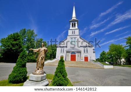 Saint Desire Du Lac Noir church, Blake Lake, Quebec, Canada