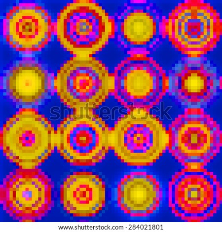 Pixels modern colorful pattern