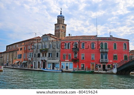 Burano is an island in the Venetian Lagoon, northern Italy; like Venice itself, it could more correctly be called an archipelago of four islands linked by bridges. It is situated near Torcello.