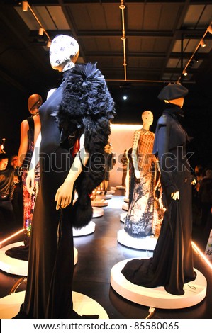 MONTREAL-CANADA SEPTEMBER 24: Jean Paul Gaultier Cancan outfits from the \