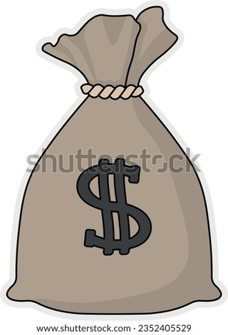 money, dollar, bag, business, sign, icon, symbol, finance, sack, currency, vector, bank, illustration, rich, cash