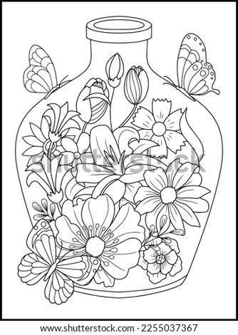 Magical Butterflies Adult Coloring Pages