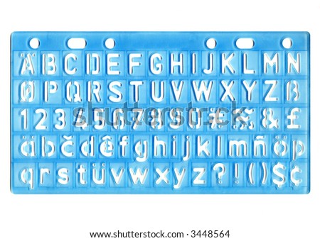 Ruler With Alphabet - Letter Trace Stock Photo 3448564 : Shutterstock