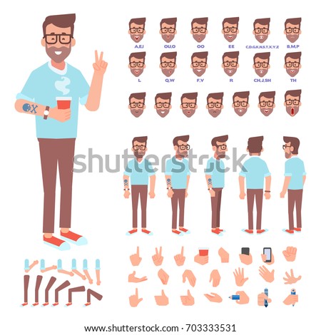 Similar – Image, Stock Photo Bearded Guy in Coffee Place