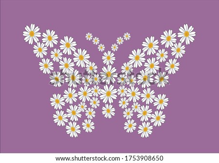 butterfly daisy flower free soul vectorstar daisy flower with positive quote paris daisy lettering design vector accessories, background, banner, blossom, calligraphy, clothe, daisy, stationary,fashio