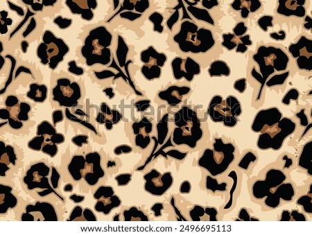 Similar – Image, Stock Photo Fabric pattern with flowers, branches and plants of an old armchair in the bulky waste