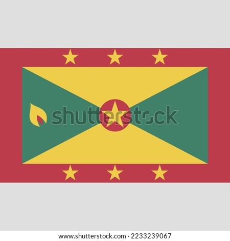 Grenada Flag Vector and JPG File