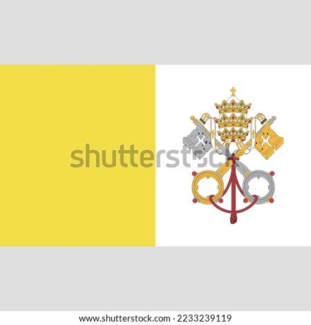 Vatican City Flag Vector and JPG File