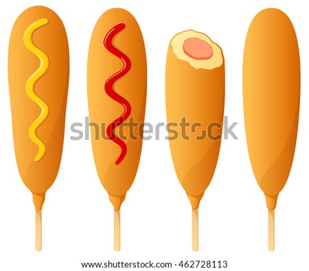 Free Corn Dog Clip Art