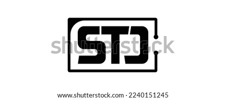 Initial letter STD ,STC , STJ Logo Design Creative Modern Symbol Icon
