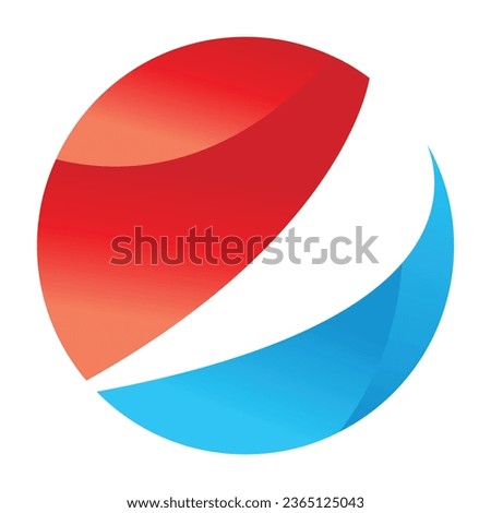 Round logo as like pepsi logo
