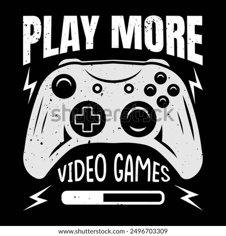 Video games related t-shirt design. video game controller illustration. game controller vector for printing items