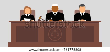 Judges vector icon Foto d'archivio © 