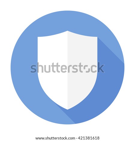 Shield Icon flat vector arms secure sign/symbol. For mobile user interface