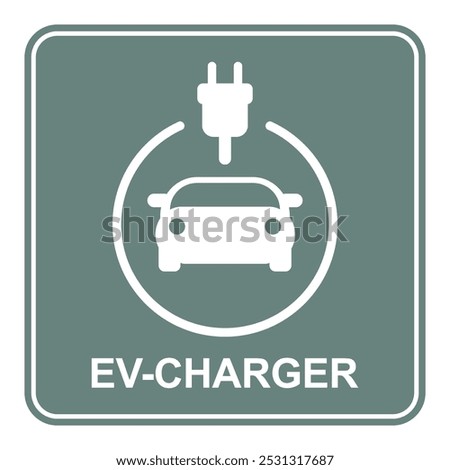 Charge Station for Ecology Hybrid Vehicle Silhouette Icon.Charging point symbol for electric cars. Electric Car Charger Glyph Pictogram. Electric Car Recharge Sign. Isolated Vector Illustration.	