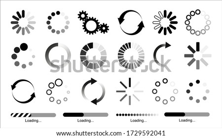 Load icon. Loading circle website buffer loader or preloader. Vector download or upload status icon .Vector illusration EPS 10