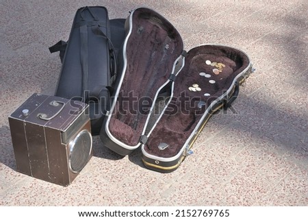 Similar – Image, Stock Photo Violin in suitcase violin