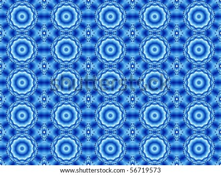 blue flowers mosaic tile