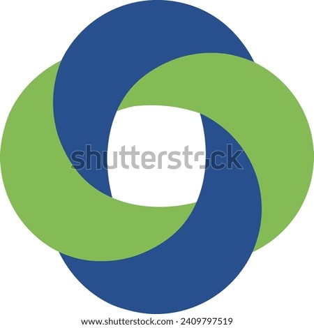 Unique O logo	Template in a modern minimalist style
