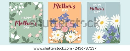 Similar – Image, Stock Photo A bouquet of wildflowers in a female hand and a cup of coffee