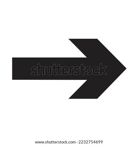 Arrow way direction vector symbol sign on white background for building or airport sign. A simple flat vector design.