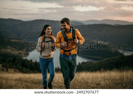 Similar – Image, Stock Photo Mountain lake 2 Lake Water