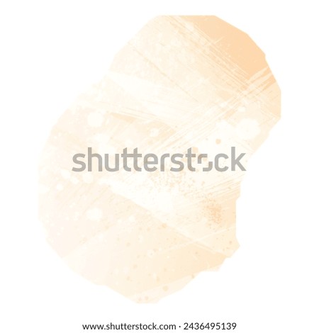 High detailed vector map. Nauru. Watercolor style. Biscuit color. Pastel yellow color.
