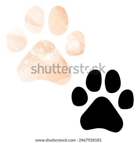 Paw Prints. Logo. Vector Illustration.