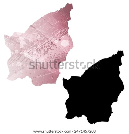 High detailed vector map. San Marino.