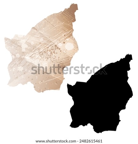 High detailed vector map. San Marino.