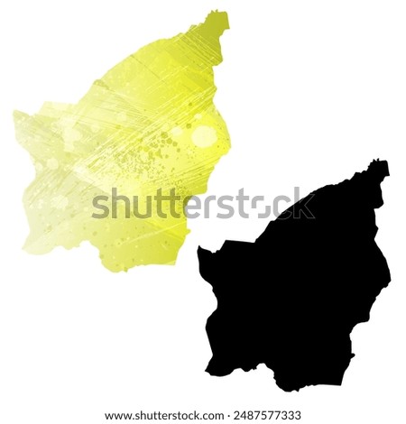 High detailed vector map. San Marino.