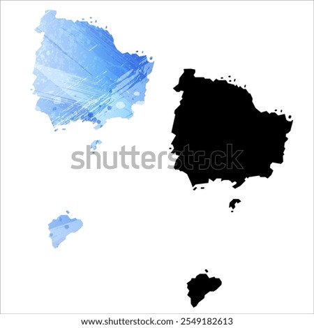 High detailed vector map. Norfolk Island.