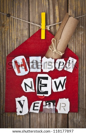 Happy New Year Message Stock Photo 118177897 : Shutterstock