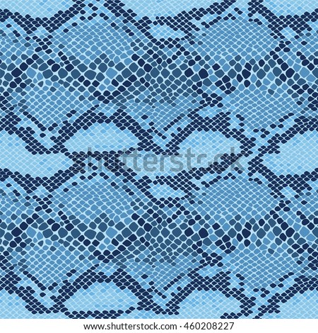 Snake skin seamless vector pattern. Reptile seamless texture. Animal print.