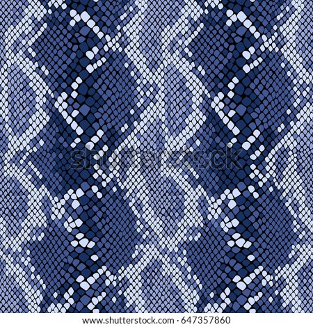 Snake skin seamless vector pattern. Reptile seamless texture. Animal print.