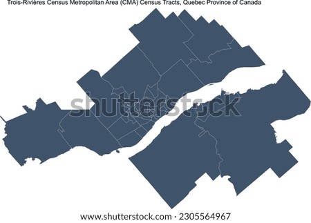 Trois-Rivières Census Metropolitan Area (CMA) Census Tracts, Quebec Province of Canada in 2021