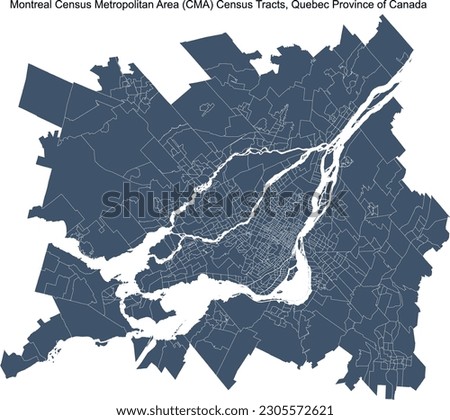 Montreal Census Metropolitan Area (CMA) Census Tracts, Quebec Province of Canada in 2021