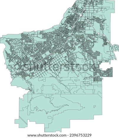 California Riverside City Map with General Plan Landuse