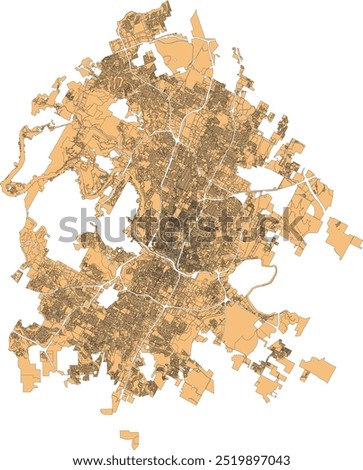 US Texas Travis County Austin City Zoning map