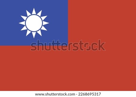 Taiwan national flag
vector illustration