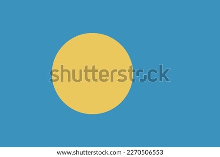 Republic of Palau national flag
vector illustration