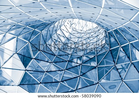 geometric glass facade