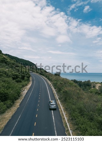 Similar – Image, Stock Photo Amazing scenery with waving sea