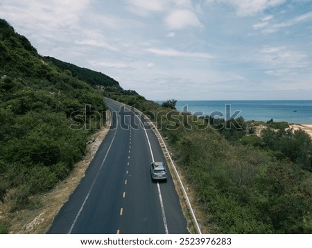 Similar – Image, Stock Photo Amazing scenery with waving sea